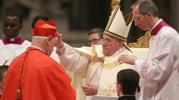 El papa Francisco junto a