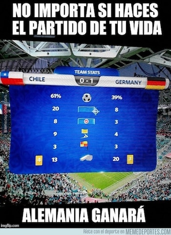 Los memes de Chile-Alemania