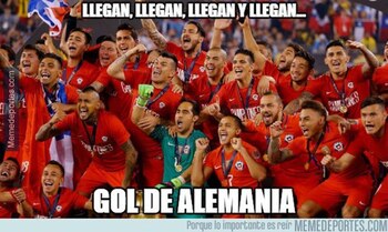 Los memes de Chile-Alemania
