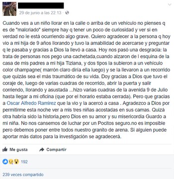 El mensaje de la madre