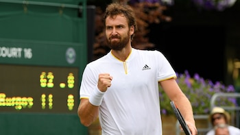 El letón Ernests Gulbis aprieta