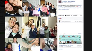 La fundación Segunda Etapa en sus redes sociales agradeciendo e invitando nuevamente a que se acerquen más personas (Facebook Fundación Segunda Etapa)