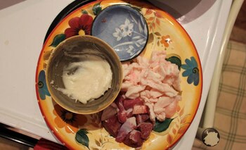 La cena de Derek. Trocitos