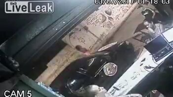 Así llegaba el sicario al