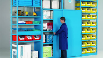 Las estanterías UNINORM de Storage Compat tienen partes intercambiables, soportan gran cantidad de peso y son fáciles de montar y desmontar.