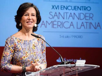 Ana Botín presentó en la