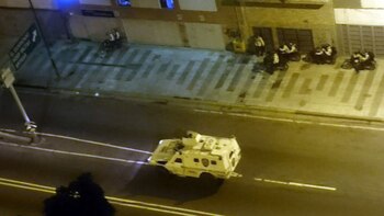 Los vecinos colocaron barricadas, quemaron