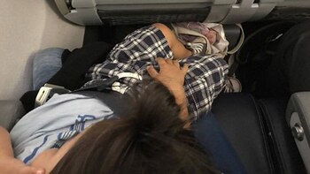 Tazio en la falda de