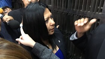 Katherine Haringhton, en la entrada