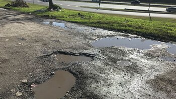 La colectora del ramal Pilar