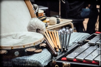 Instrumentos de percusión de “El Gran