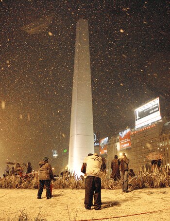 Recuerdo histórico. La nevada inusual