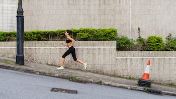 Correr en una pendiente es