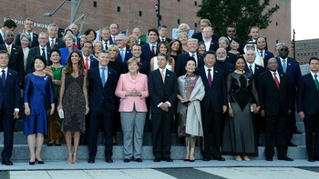 Los líderes del G-20 posan