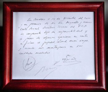 El famoso primer contrato de