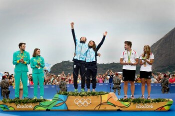 Santiago Lange y Cecilia Carranza