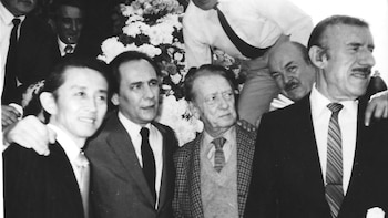 Enrique Cadícamo junto a Edmundo