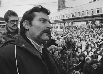 Lech Walesa, en un acto