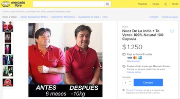 Publicación en Mercado Libre de