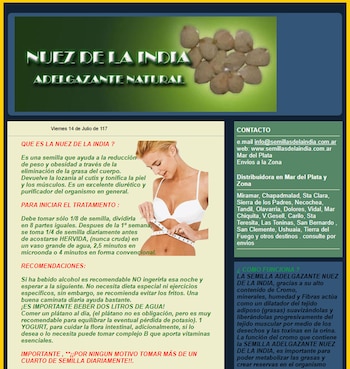 Nuez de la India, su