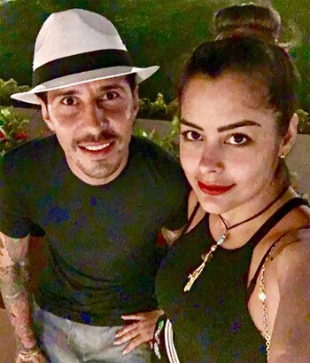 Fabbro y Larissa Riquelme.