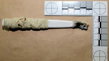 (Gentileza Carters News Agency) Cuchillo improvisado