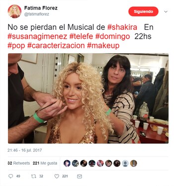 La publicación de Fátima Florez,