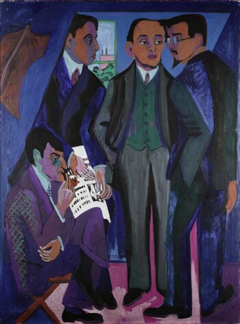 “Un grupo de artistas”, Ernst