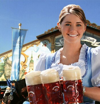 Postal típica del Oktoberfest de