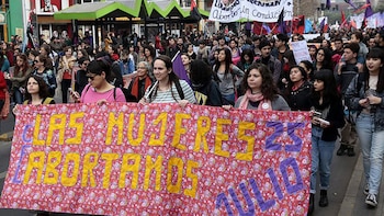 Marcha en favor del aborto