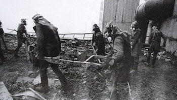Operativos de limpieza en Chernobyl