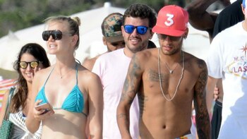 Neymar pasó el día en