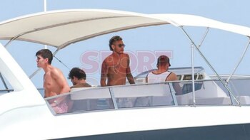 Neymar pasó el día en