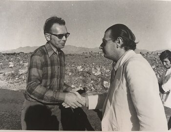 El encuentro, en pleno desierto