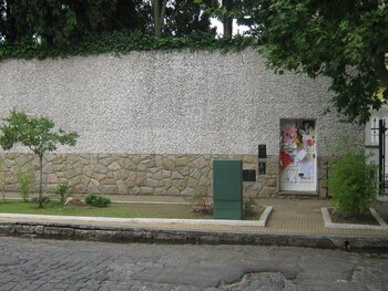 El frente de la casa