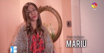 Laura Bruni imitando a María