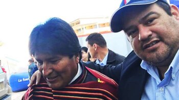 Evo Morales junto a Romer