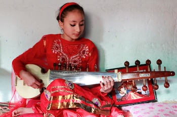 La diosa viviente Samita Bajracharya