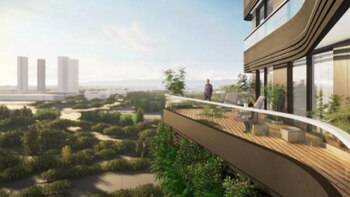 La torre tiene varias comodidades