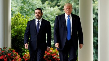 Saad Hariri y Donald Trump