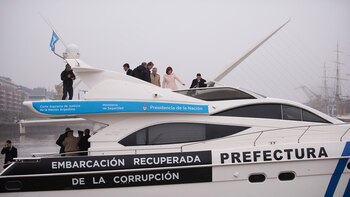 El yate incautado a Ricardo