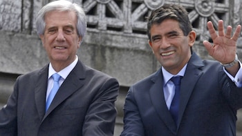 Tabaré Vázquez junto a Raúl Sendic