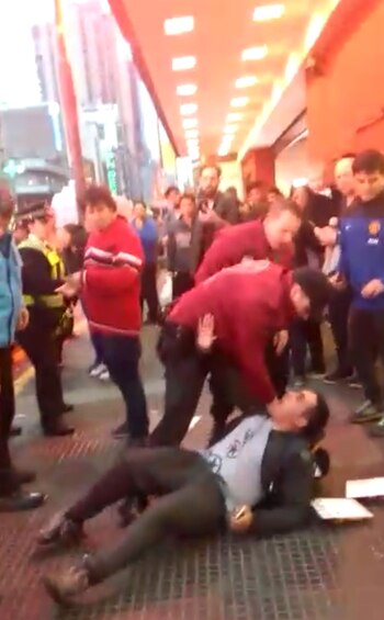 Las fuerzas de seguridad, agresivas