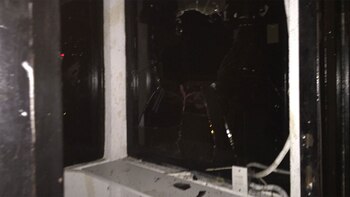 Una vivienda destrozada en Terrazas