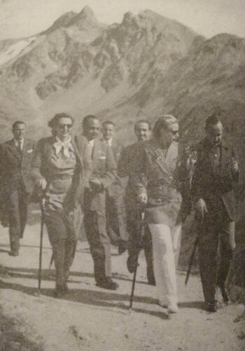 Eva Perón en Suiza, en