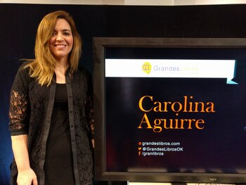 Carolina Aguirre en el estudio