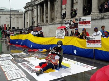 Protesta en Londres (@vente_UK)