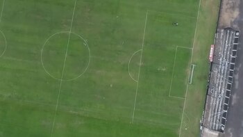 Este lunes, un empleado del