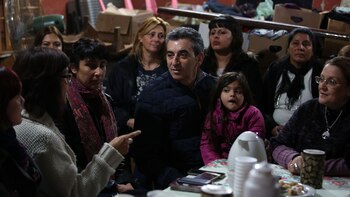Randazzo visitó un centro donde se contiene a madres e hijos que escapan de situaciones de violencia