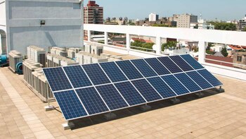 Los paneles instalados en la